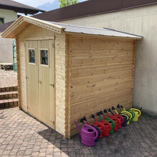 Unser neues Gartenhäuschen