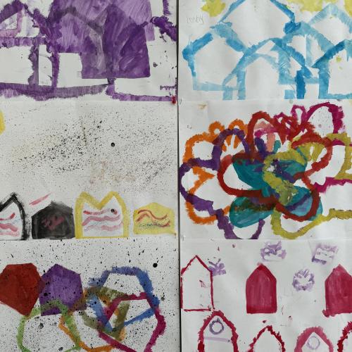 Arbeiten der Kinder