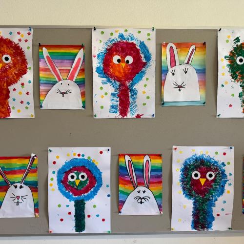 Arbeiten der Kinder